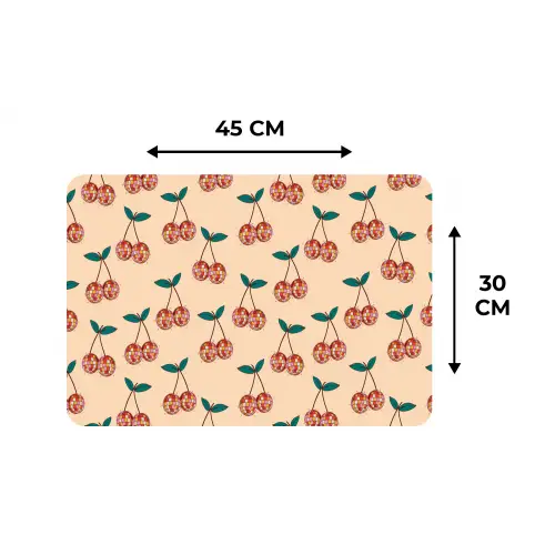 Kers - Disco - Patroon Placemat vinyl groot 368 -specs