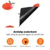 Oranje - Sinaasappel - Bloemetje Inductie beschermer vinyl 3mm klein 276 -zzzzzzz-td-onderkant