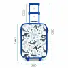Zeedierenpatroon met walvissen, kwallen en orka's Kinderkoffer - Blauw klein -productfoto_formaten