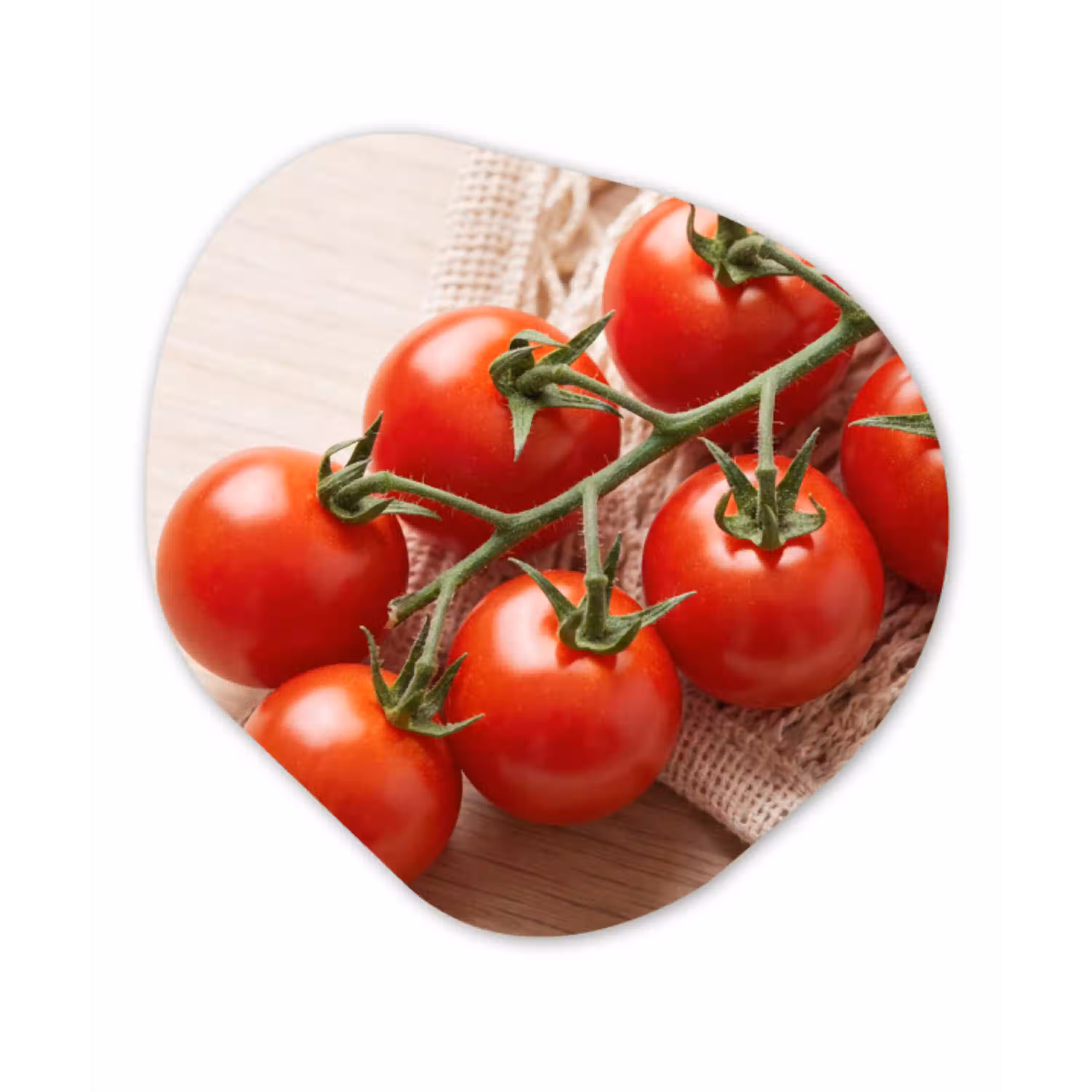 Tomaten - Vers - Eten Wandcirkel Organisch Forex 3mm klein -3d