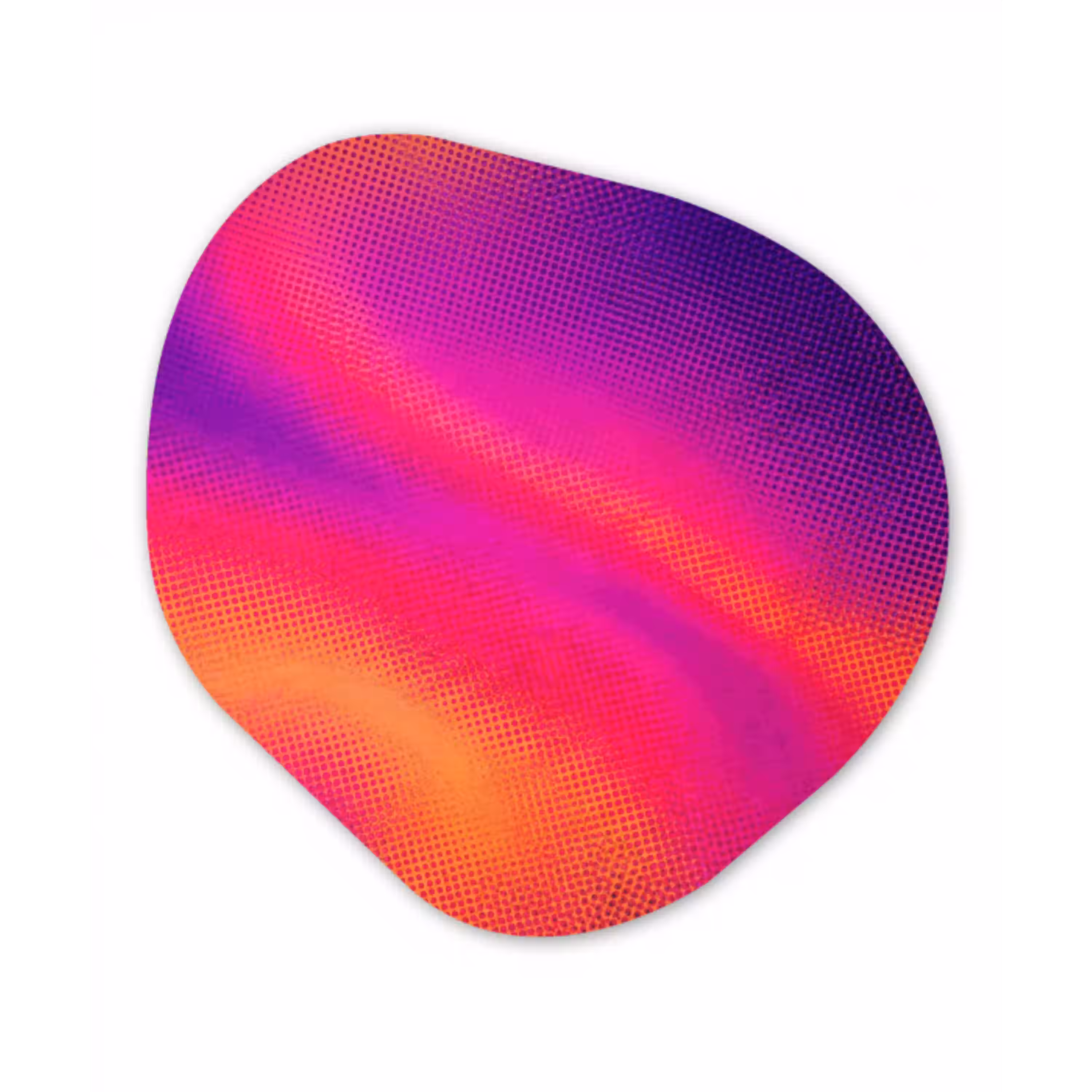 Abstract - Patroon - Kleurverloop Wandcirkel Organisch Forex 3mm klein -3d