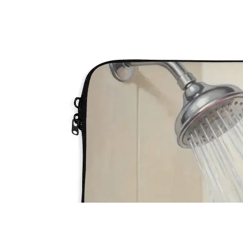 Vrouw - Douche - Roze laptophoes neopreen klein -detail