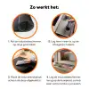 Tuinhuisje - Blauw - Bloemen Inductie beschermer vinyl 3mm klein -zzzzzzz-td-werking