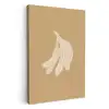 Bananen - Beige - Lijntekening - Minimalistisch KitchenYeah - Keuken - Canvas klein -3d