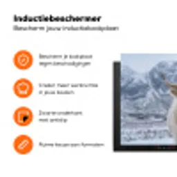 Schotse Hooglander - Sneeuw - Bergen - Winter Inductie beschermer vinyl 3mm klein -zzzzzzz-td-ups