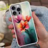Tulpen - Lichtreflecties - Kleurverloop Hoesje iPhone 16 Pro Max met koord klein -sfeer3