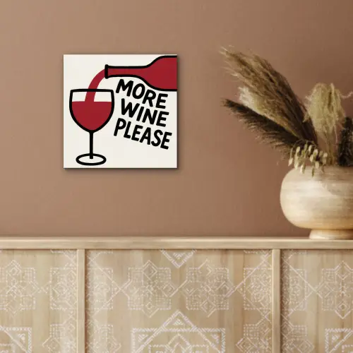 Wijnfles - Quote - Rood - Glas aluminium wit klein -sfeer4