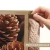 Dennenappels - Boom - Winter - Natuur - Bruin Light Box met batterij (Wandlamp) middel -USP_websiteprintNL