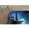 Eenhoorn - Sterren - Magisch - Blauw Placemat vinyl groot -closeup