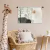 Wabi sabi - Beige - Plant Wandkleed katoen klein -wsfeer5_kind