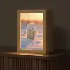 Ijsbeer - Sneeuw - Zonsopgang Light Box met kabel (Tafellamp) klein -z3d_website