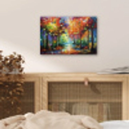 Landschap - Bos - Kleuren - Natuur aluminium wit klein -sfeer3