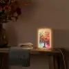 Boom - Levensboom - Kleurrijk - Abstract Light Box met kabel (Tafellamp) klein -sfeer4