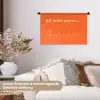 If not now then when - Oranje - Geel - Levendig Wandkleed katoen klein -tsfeer1_DE