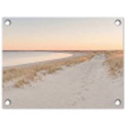 Kustlijn - Horizon - Hek tuinposter los doek klein -3d
