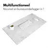 Marmer - Textuur - Grijs - Marmerlook Muismat XXL klein -sfeer4