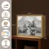 Hut - Grijs - Bergen - Mistig Light Box met batterij (Wandlamp) middel -USP_websiteoverzichtNL