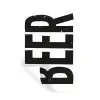 Bier - Japandi - Decoratie - Zwart Muursticker klein -3d