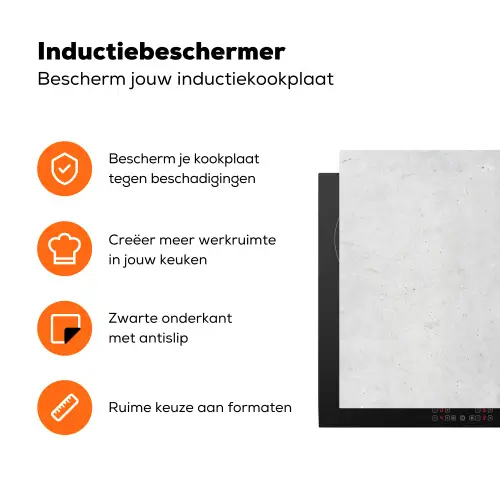 Gestolde Tijd Inductie beschermer vinyl 3mm klein -zzzzzzz-td-ups