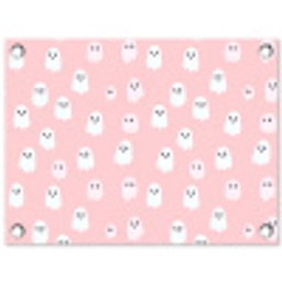 Spookjes - Patroon - Roze tuinposter los doek klein 239 -3d