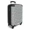 Donkergrijze halve cirkels NBS - Handbagage koffer - Volwassenen Unisex middel -productfoto_3d