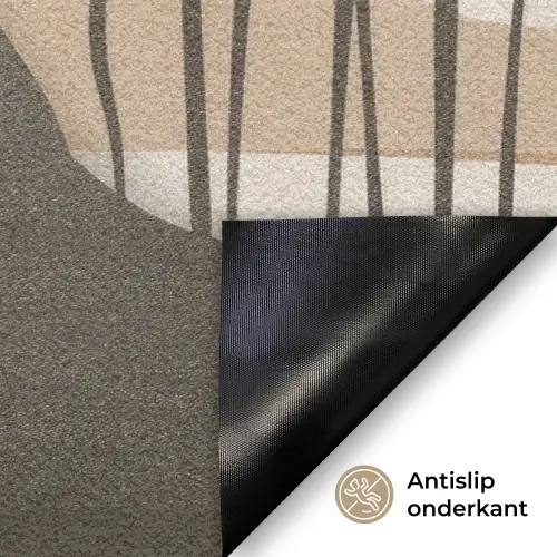 Japandi - Landschap - Beige Deurmat klein -antislip_NL