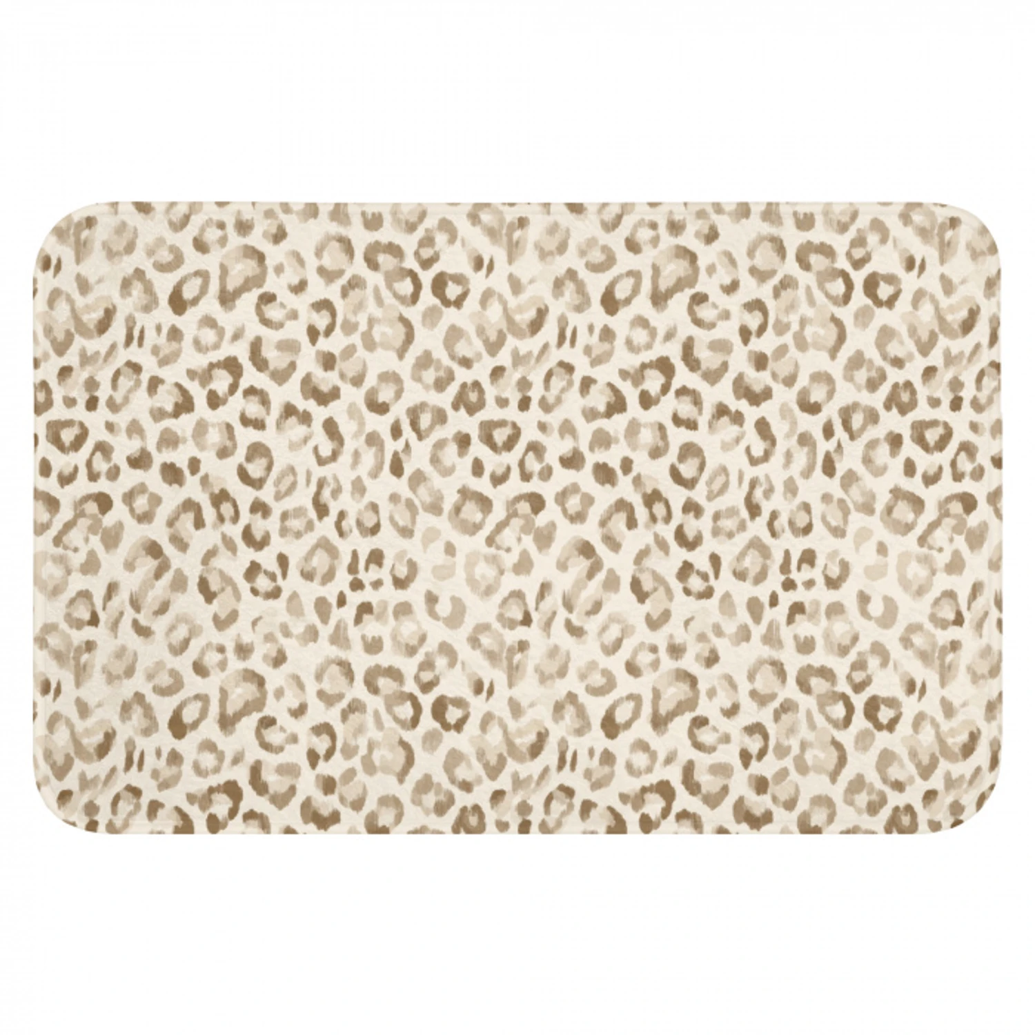 Luipaard - Klassiek - Beige Badmat klein 997 -3d