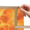 Bliksem - Storm - Oranje Light Box met batterij (Wandlamp) middel 907 -USP_websiteprintNL