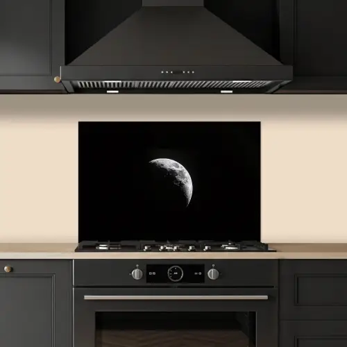 Maan - Hemel - Zwart - Schaduw keuken achterwand spatscherm klein -sfeer1