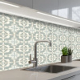 Klassiek - Pastel - Bloemaccent keuken achterwand 2 middel 871 -3d_schuin