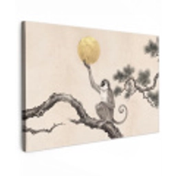 Aap - Maan - Goud canvas 2cm klein -z3d