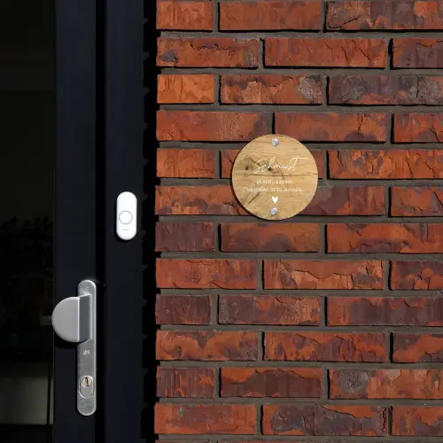 Hout - Sierlijk Naambord Rond klein -sfeer1-rond-XS