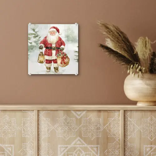 Kerstman- Winter - Sneeuw - Wit - Rood plexiglas 5mm klein -sfeer5