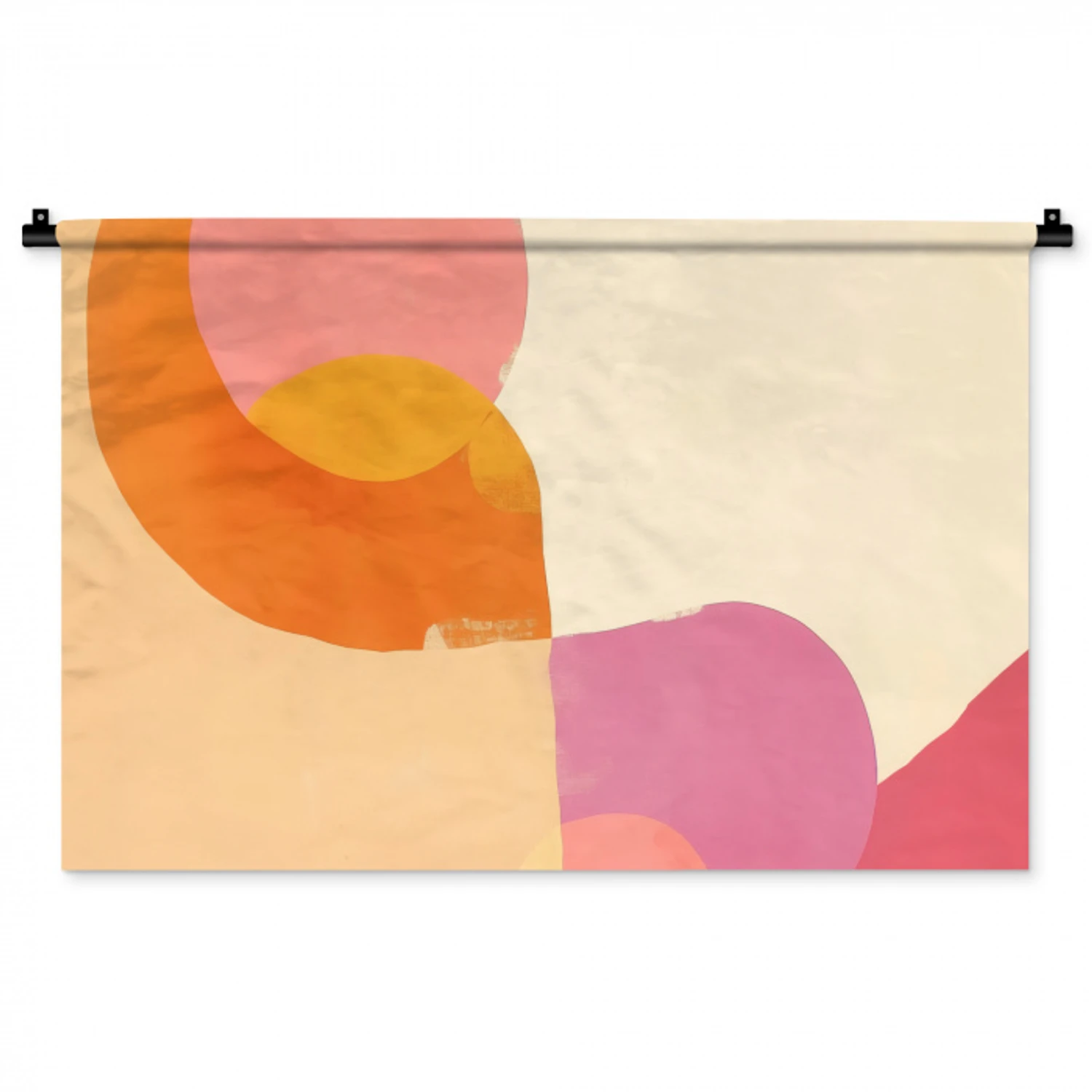 Vormen - Abstract - Kleurrijk Wandkleed katoen middel -zz3d