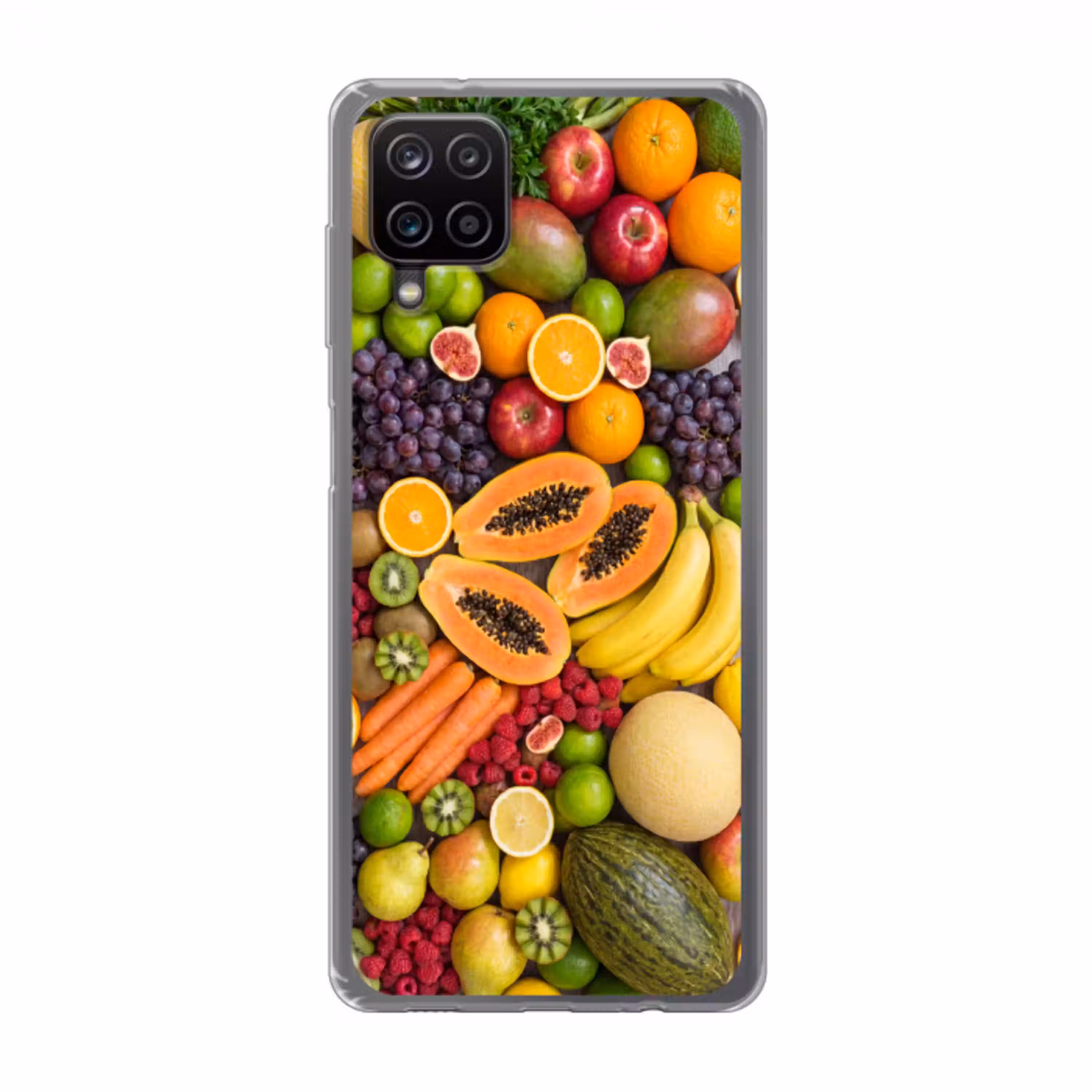 Eten - Fruit - Groenten - Vers - Kleurrijk Telefoonhoesje Samsung Galaxy A12 klein -3d