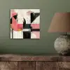 Roze - Abstract - Aesthetic - Modern - Vormen aluminium wit klein -sfeer2