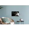 Close-up - Vinylplaat - Platenspeler - Zwart Muursticker klein -plant