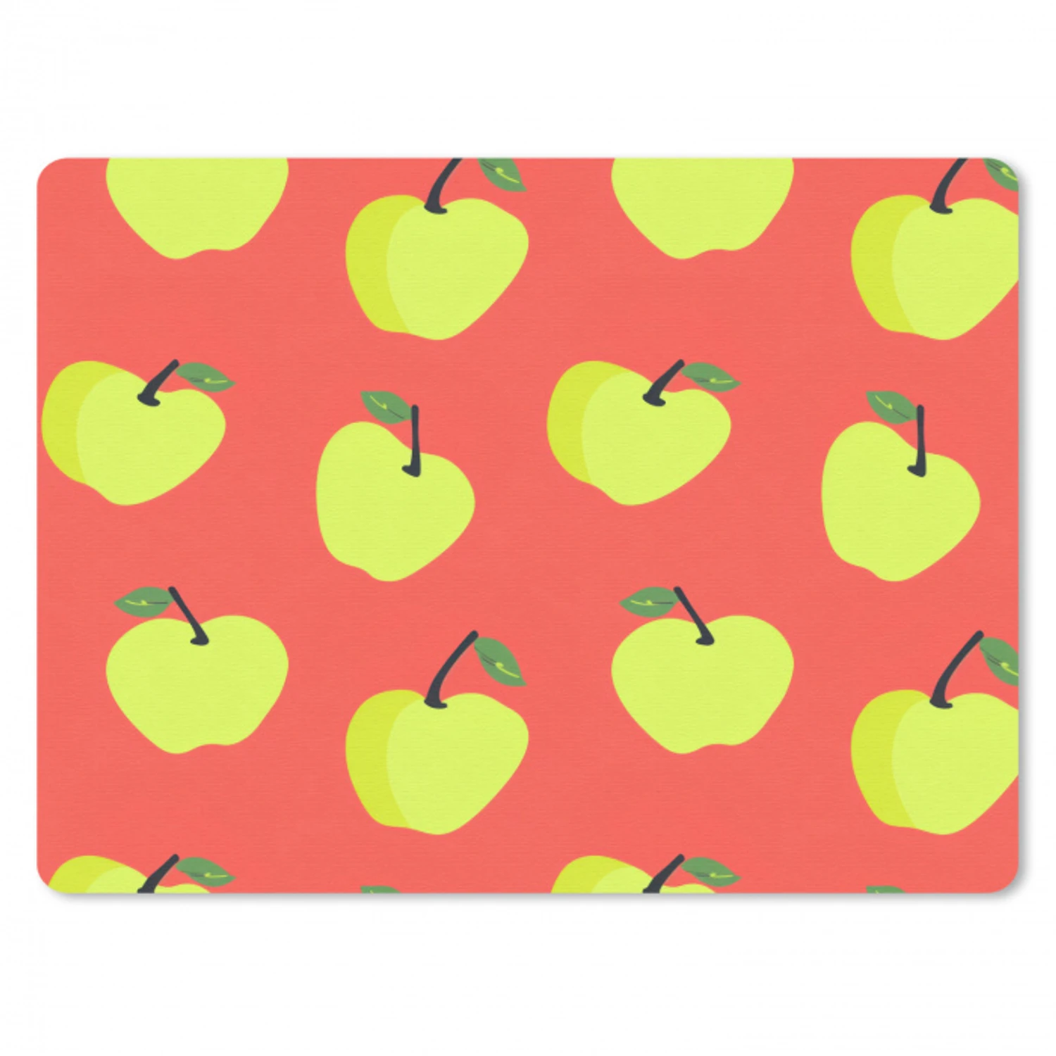 Appels - Modern - Groen muismat rubber klein 262 -3d
