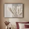 Pampasgras - Pluim - Wit Textielframe zwart klein -sfeer1