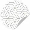 Design - Geometrie - Patroon Wandcirkel behangsticker klein 186 -3d