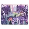 Park - Bomen - Bloemen - Gebouwen muismat rubber klein -3d