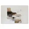 Penseelstreken - Balans - Beige - Bruin Placemat vinyl groot -zzsfeer1_Kitchenyeah-website