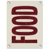 Eten - Japandi - Rood - Decoratie tuinposter los doek klein -3d
