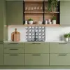 Borden - Bloemen - Blauw - Wit keuken achterwand 2 middel 865 -sfeer3