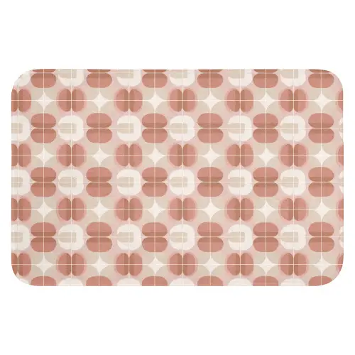 Retro - Klassiek - Roze WCmat klein 1009 -3d