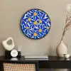 Abstract - Bloem - Blauw Fotolijst rond zonder passe partout klein 856 -sfeer1