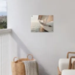 Zeilboot - Zee - Beige - Zon tuinposter los doek klein -sfeer8