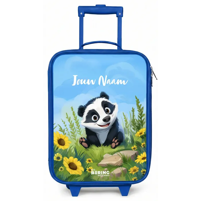 Willem wasbeer Kinderkoffer - Blauw klein -zz3dotto