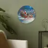 Kerstman - Rendier - Kerst - Sneeuw Akoestische PET Vilt - Rond klein -sfeer2