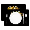 Quotes - Bloem - Tulp - Geel Placemat vinyl groot -zzsfeer2_Kitchenyeah-website